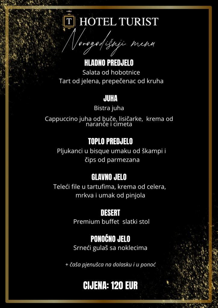 DOČEK NOVE GODINE 2026. U HOTELU TURIST